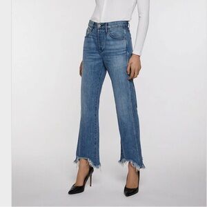3x1 NYC Austin Cropped Raw Hem Jeans Size 26